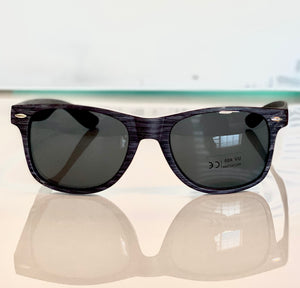 Heather Gray Wood Grain Sunglasses